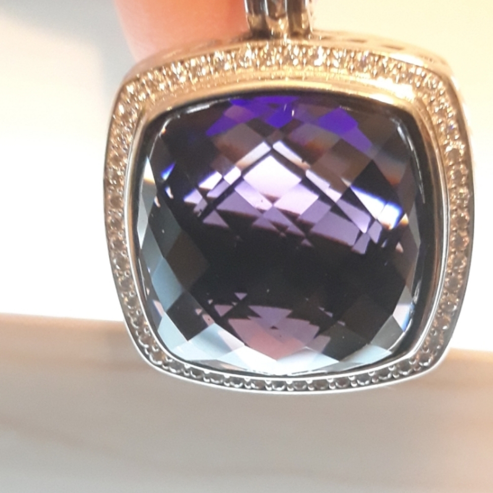 DAVID YURMAN: Albion Amethyst/Diamond Necklace - Picture 8 of 8